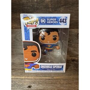 Funko Pop! DC‎ Gingerbread Superman #443 | Festive Holiday Collectible | NEW 🎅